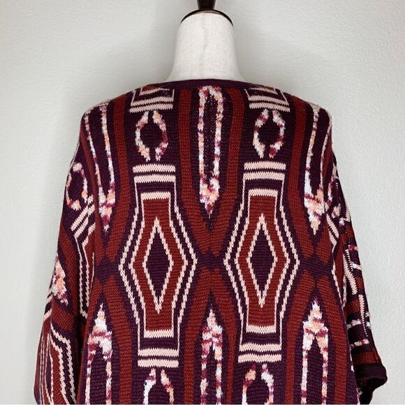 Mossimo Women’s Size L/XL Aztec Knit Oversized Open Front Cardigan - Picture 8 of 12